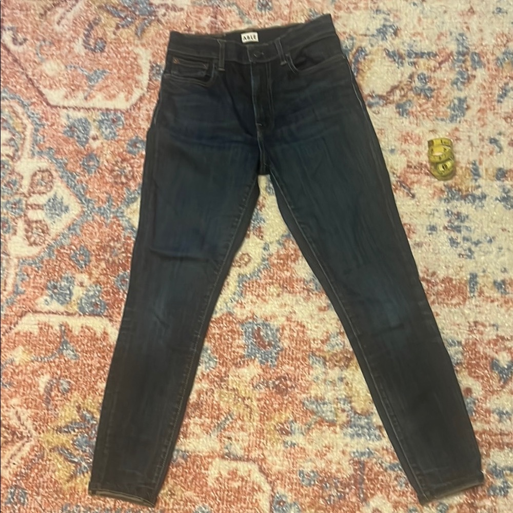 ABLE Dark Wash High Rise Skinny Jeans 26